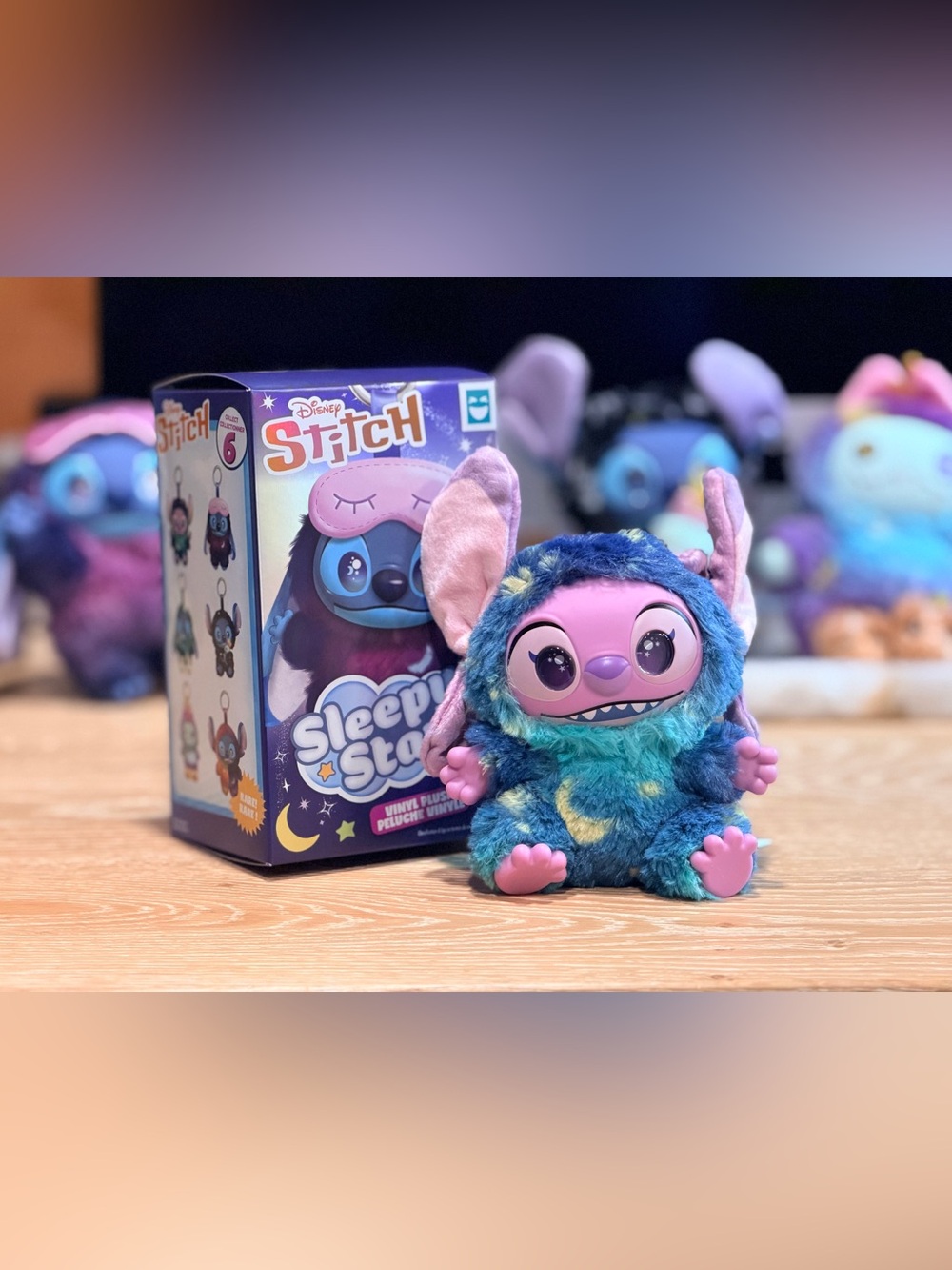 Disney Stitch Sleepy Star Plush Bag Charm Key Charm: Angel